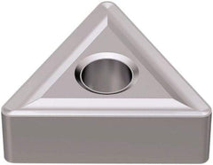 Seco - TNMG332 M4 Grade TK1501 Carbide Turning Insert - Ti(C/N)/Al2O3/Cr Finish, 60° Triangle, 3/8" Inscr Circle, 3/16" Thick, 1/32" Corner Radius - Exact Tool & Supply