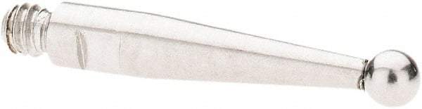 SPI - 2mm Ball Diam, Stainless Steel, Ball Test Indicator Contact Point - 13.7mm Contact Point Length, Use with SPI Integral Series - Exact Tool & Supply