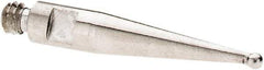 SPI - 1mm Ball Diam, Stainless Steel, Ball Test Indicator Contact Point - 13.7mm Contact Point Length, Use with SPI Integral Series - Exact Tool & Supply