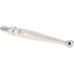 SPI - 2mm Ball Diam, Carbide, Ball Test Indicator Contact Point - 20.8mm Contact Point Length, Use with SPI Integral Series - Exact Tool & Supply