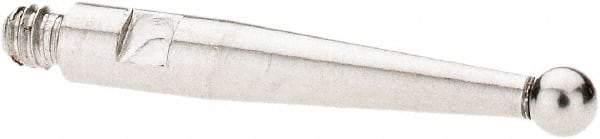 SPI - 2mm Ball Diam, Stainless Steel, Ball Test Indicator Contact Point - 16.8mm Contact Point Length, Use with SPI Integral Series - Exact Tool & Supply