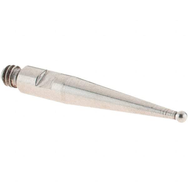 SPI - 1mm Ball Diam, Stainless Steel, Ball Test Indicator Contact Point - 16.8mm Contact Point Length, Use with SPI Integral Series - Exact Tool & Supply