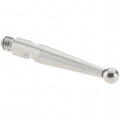 SPI - 2mm Ball Diam, Stainless Steel, Ball Test Indicator Contact Point - 16.3mm Contact Point Length, Use with SPI Integral Series - Exact Tool & Supply
