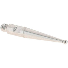 SPI - 1mm Ball Diam, Stainless Steel, Ball Test Indicator Contact Point - 16.3mm Contact Point Length, Use with SPI Integral Series - Exact Tool & Supply