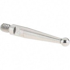 SPI - 2mm Ball Diam, Stainless Steel, Ball Test Indicator Contact Point - 15.5mm Contact Point Length, Use with SPI Integral Series - Exact Tool & Supply