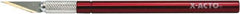 X-ACTO - Stainless Steel Hobby Knife with 1 Blade - #11 Blade, Aluminum Handle - Exact Tool & Supply