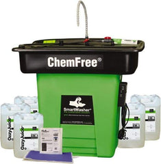 CRC - Free Standing Water-Based Parts Washer - 25 Gal Max Operating Capacity, HDPE Tank, 42" High x 47" Long x 38" Wide, 110 Input Volts - Exact Tool & Supply