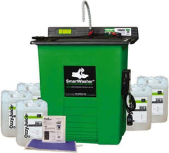 CRC - Free Standing Water-Based Parts Washer - 25 Gal Max Operating Capacity, HDPE Tank, 40" High x 35-1/2" Long x 26-1/2" Wide, 110 Input Volts - Exact Tool & Supply