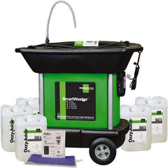 CRC - Free Standing Water-Based Parts Washer - 25 Gal Max Operating Capacity, HDPE Tank, 45" High x 48" Long x 35" Wide, 110 Input Volts - Exact Tool & Supply