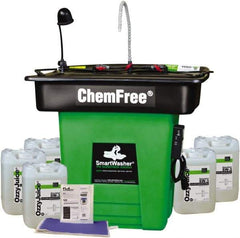 CRC - Free Standing Water-Based Parts Washer - 25 Gal Max Operating Capacity, HDPE Tank, 42" High x 47" Long x 38" Wide, 110 Input Volts - Exact Tool & Supply