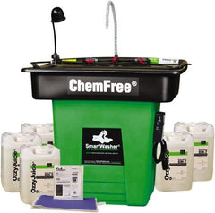 CRC - Free Standing Water-Based Parts Washer - 25 Gal Max Operating Capacity, HDPE Tank, 42" High x 47" Long x 38" Wide, 110 Input Volts - Exact Tool & Supply