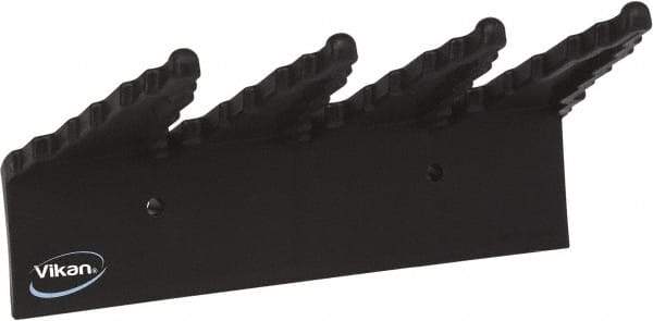 Vikan - 22 Lb, 6-1/2" Wide, 2-1/2" High, Polypropylene, Wall Bracket - 9-1/2" Long, 3 Holders - Exact Tool & Supply