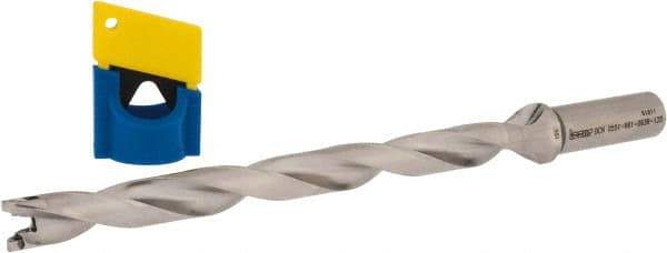 Iscar - 0.551" to 0.567" Diam, 12xD, 6.61" Max Depth, 0.63" Shank Diam, 9.38" OAL, Replaceable-Tip Drill - FCP, ICK, ICK-2M, ICM, ICP, iCP-2M Insert, 37804010 Toolholder, Series SumoCham - Exact Tool & Supply