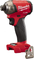 Milwaukee Tool - 18 Volt, 1/4" Drive, 450 In/Lb Torque, Cordless Impact Driver - 3000 RPM, Lithium-Ion, Bare Tool - Exact Tool & Supply