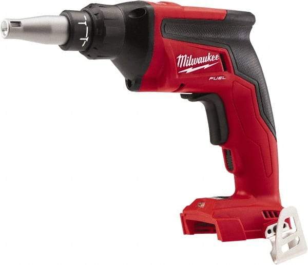 Milwaukee Tool - 18 Volt Pistol Grip Cordless Screwdriver - 0 to 4,500 RPM, 124 In/Lb Torque - Exact Tool & Supply
