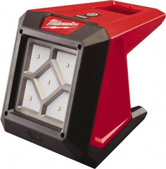 Milwaukee Tool - 12 Volts, 1000 Lumens, Cordless Work Light - Red, 15 hr Run Time - Exact Tool & Supply