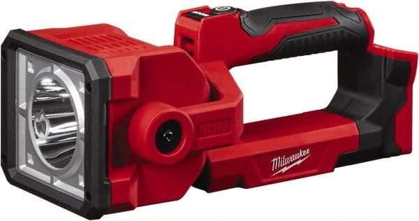 Milwaukee Tool - 18 Volts, 1250 Lumens, Cordless Work Light - Red, 7 hr Run Time - Exact Tool & Supply