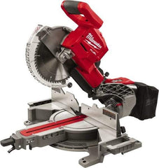 Milwaukee Tool - 48° Left Double Bevel Sliding Miter Saw - 10" Blade Diam - Exact Tool & Supply