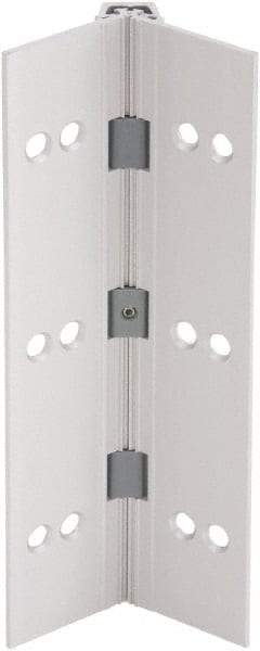 IVES - 83" Long x 4" Wide, Aluminum Continuous Hinge - 6" Thick, With Holes - Exact Tool & Supply