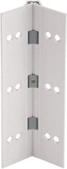 IVES - 83" Long x 4" Wide, Aluminum Continuous Hinge - 6" Thick, With Holes - Exact Tool & Supply