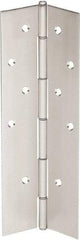 IVES - 83" Long x 4" Wide, Aluminum Continuous Hinge - 6" Thick, With Holes - Exact Tool & Supply
