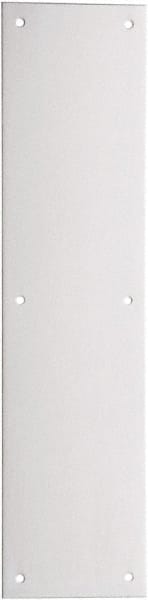 Schlage - 4" Wide x 16" OAL Stainless Steel Push Plate - Exact Tool & Supply