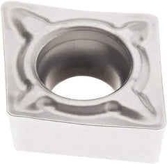 Seco - CCMT21.50 F1 Grade TP3501 Carbide Turning Insert - TiCN/Al2O3 Finish, 80° Diamond, 1/4" Inscr Circle, 3/32" Thick, 0.2mm Corner Radius - Exact Tool & Supply