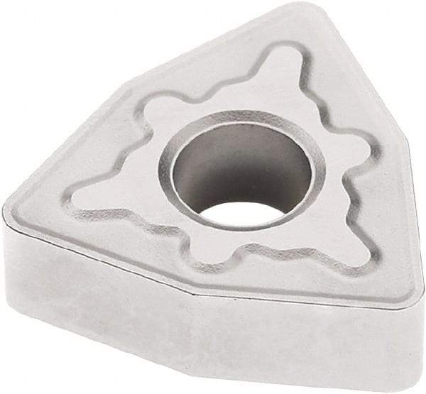 Seco - WNMG434 MR7 Grade TP3501 Carbide Turning Insert - TiCN/Al2O3 Finish, 80° Trigon, 1/2" Inscr Circle, 3/16" Thick, 1/16" Corner Radius - Exact Tool & Supply