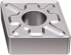 Seco - CNMG432 MF3 Grade TK1501 Carbide Turning Insert - Ti(C/N)/Al2O3/Cr Finish, 80° Diamond, 1/2" Inscr Circle, 3/16" Thick, 1/32" Corner Radius - Exact Tool & Supply