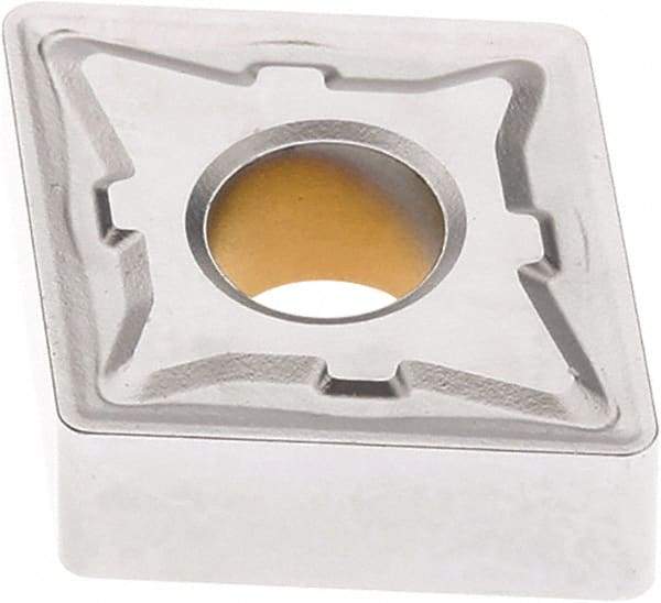Seco - CNMG432 M5 Grade TK1501 Carbide Turning Insert - Ti(C/N)/Al2O3/Cr Finish, 80° Diamond, 1/2" Inscr Circle, 3/16" Thick, 1/32" Corner Radius - Exact Tool & Supply
