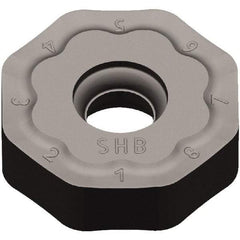 Kennametal - ONGX645 HB Grade KCPK30 Carbide Milling Insert - TiN/TiCN/Al2O3 Finish, 15/64" Thick, 20mm Inscribed Circle, 2mm Corner Radius - Exact Tool & Supply