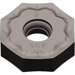 Kennametal - ONPX642 GP Grade KCK15 Carbide Milling Insert - TiN/TiCN/Al2O3 Finish, 15/64" Thick, 20mm Inscribed Circle, 1/32" Corner Radius - Exact Tool & Supply