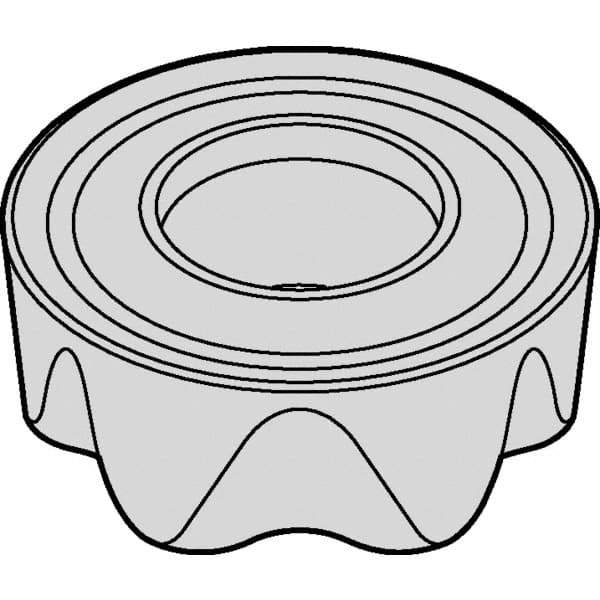 Kennametal - RCGT2006M0 LF Grade KCSM40 Carbide Milling Insert - AlTiN/TiN Finish, 1/4" Thick, 20mm Inscribed Circle - Exact Tool & Supply