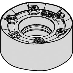 Kennametal - RNPJ1605M0 GD Grade KCSM40 Carbide Milling Insert - AlTiN/TiN Finish, 1/4" Thick, 16mm Inscribed Circle - Exact Tool & Supply