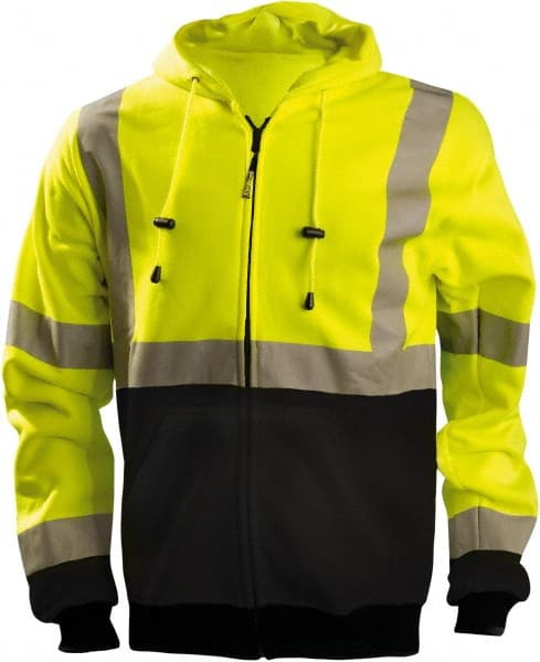 OccuNomix - Size 2XL Hi-Viz Yellow & Black Cold Weather Sweatshirt - Exact Tool & Supply