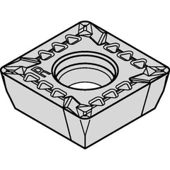 Kennametal - SDPT43 GB2 Grade KCSM40 Carbide Milling Insert - AlTiN/TiN Finish, 3/16" Thick, 1/2" Inscribed Circle - Exact Tool & Supply
