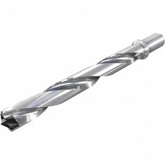 Iscar - 37 to 37.9mm, 8xD, 296mm Max Depth, 32mm Shank Diam, 296mm Flute, 398.6mm OAL, Replaceable-Tip Drill - Exact Tool & Supply
