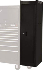 Proto - 4 Drawer Black Locker Cabinet - 15" Wide x 58" High x 18" Deep, Use with Heavy-Duty Key Drawer Liner - Exact Tool & Supply