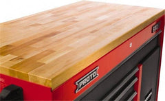 Proto - Tool Box Solid Maple with Laminated Edge Hardwood Worktop - 66-9/16" Wide x 25" Deep x 1-1/2" High, Brown, For Proto Workstations - Exact Tool & Supply