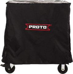 Proto - Tool Box Nylon Workstation Cover - 66" Wide x 27-3/4" High, Black, For J556646-12, J556646-11 - Exact Tool & Supply
