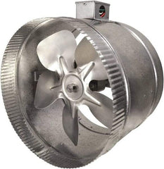 Suncourt - 10" Diam, 1.7 Amp, 120 Volt Duct Fan - 460 CFM, Double Speed - Exact Tool & Supply