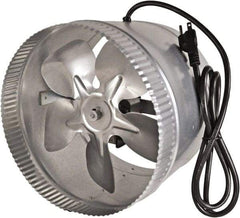 Suncourt - 10" Diam, 1.5 Amp, 120 Volt Duct Fan - 300 CFM, Single Speed - Exact Tool & Supply