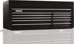 Proto - 10 Drawer Top Tool Chest - 66" Wide x 27" Deep x 27" High, Steel, Black - Exact Tool & Supply