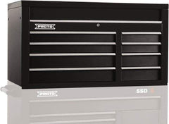 Proto - 8 Drawer Top Tool Chest - 50" Wide x 25-1/4" Deep x 27" High, Steel, Black - Exact Tool & Supply
