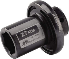 Ingersoll-Rand - 1/2" Drive 27mm Standard Impact Socket - 6 Points, 3-1/10" OAL - Exact Tool & Supply