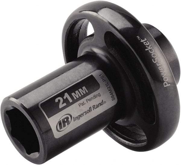 Ingersoll-Rand - 1/2" Drive 21mm Standard Impact Socket - 6 Points, 3-1/10" OAL - Exact Tool & Supply