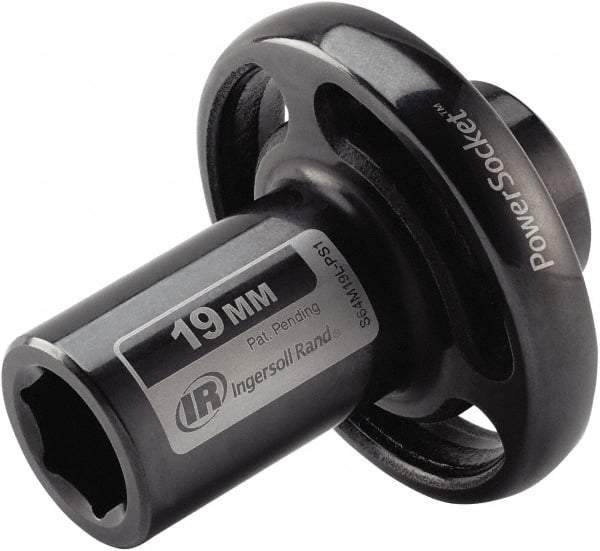Ingersoll-Rand - 1/2" Drive 19mm Standard Impact Socket - 6 Points, 3-1/10" OAL - Exact Tool & Supply