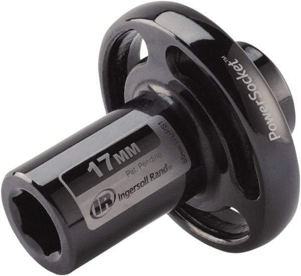 Ingersoll-Rand - 1/2" Drive 17mm Standard Impact Socket - 6 Points, 3-1/10" OAL - Exact Tool & Supply