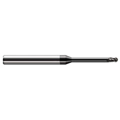 Harvey Tool - Ball End Mills; Mill Diameter (Inch): 3/32 ; Mill Diameter (Decimal Inch): 0.0930 ; Number of Flutes: 3 ; Length of Cut (Decimal Inch): 0.1390 ; Material: Solid Carbide ; Overall Length (Inch): 2-1/2 - Exact Tool & Supply