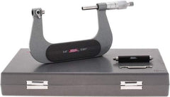 SPI - 3 to 4" Range, Mechanical Screw Thread Micrometer - Ratchet Stop Thimble, 0.001" Graduation, +/-0.0002" Accuracy - Exact Tool & Supply